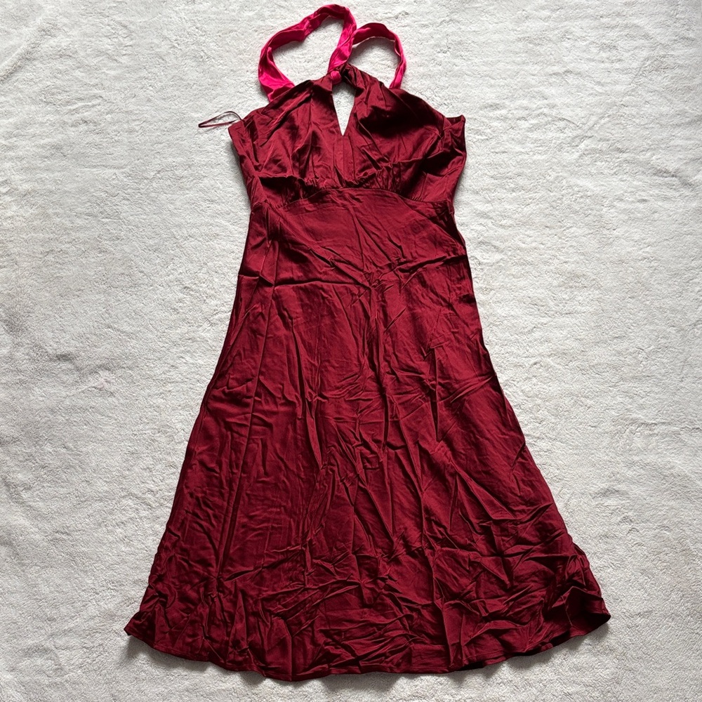 NWT Scotch & Soda Midi Halter Scarf Dress